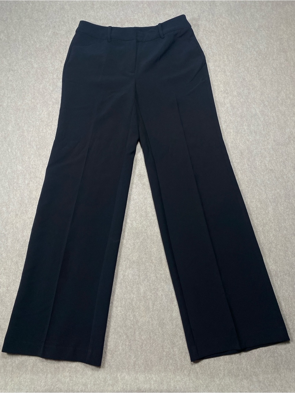 Chico’s Wide Leg Trouser Pants 00 US 2 Black Stretch Career Workwear